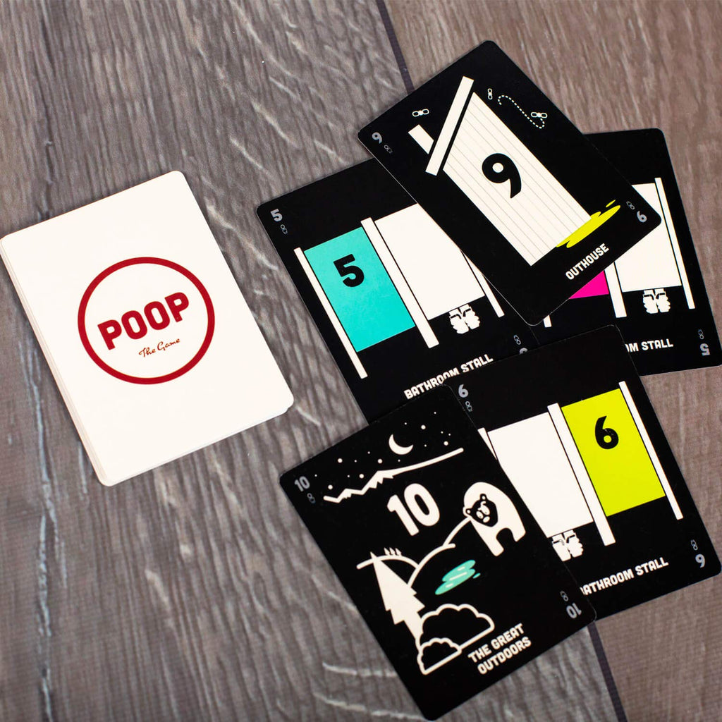Breaking Games Poop The Game: Public Restroom Edition – Silly Card Game for Ages 6+, 2–5 Players, 15-Minute Playtime