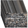 Brick Gray Dollhouse Wallpaper - 35 Self-Adhesive Sheets for Miniature Rooms