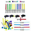 Brick Loot Light Saber & Blaster Weapons Pack – 75+ Mini Accessories for Minifigures