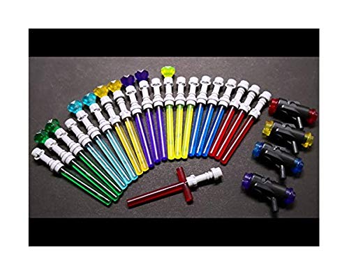 Brick Loot Light Saber & Blaster Weapons Pack – 75+ Mini Accessories for Minifigures