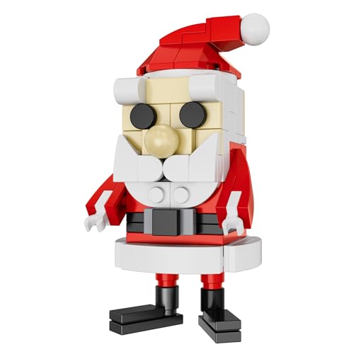 Brickcraft Rudolph Santa Claus Building Kit – 92 Piece Holiday Décor Set for Ages 8+