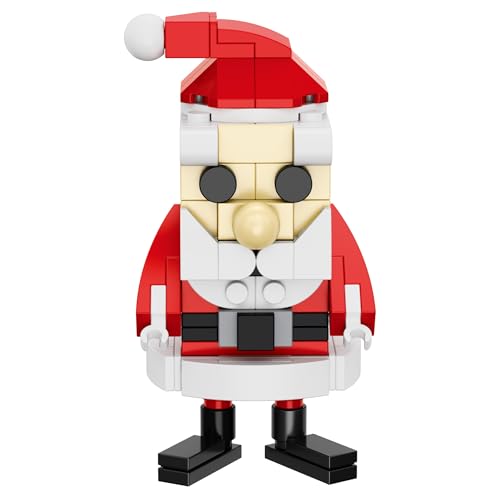 Brickcraft Rudolph Santa Claus Building Kit – 92 Piece Holiday Décor Set for Ages 8+