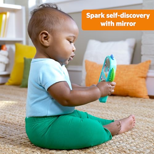 Bright Starts Elephone Baby Phone Toy – Lights, 20+ Sounds & Textured Elephant Ears for 6+ Months