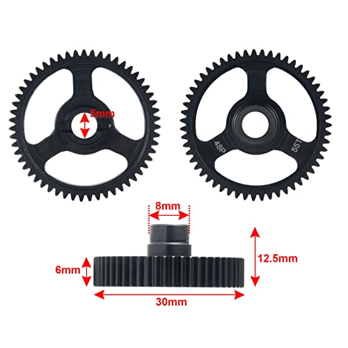 BRKRC 48P Steel Spur Gear 55T/62T for 1/10 Ford Bronco 4-Tec 2.0 Upgrade