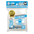 Broccoli Emboss Clear M Trading Card Sleeves – 80-Sheet Pack, Polypropylene Protector (68.5 x 93 mm)