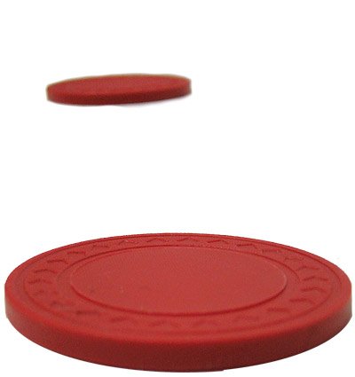 Brybelly Diamond Ring Poker Chips 8.5g Clay Composite – Pack of 50 Red