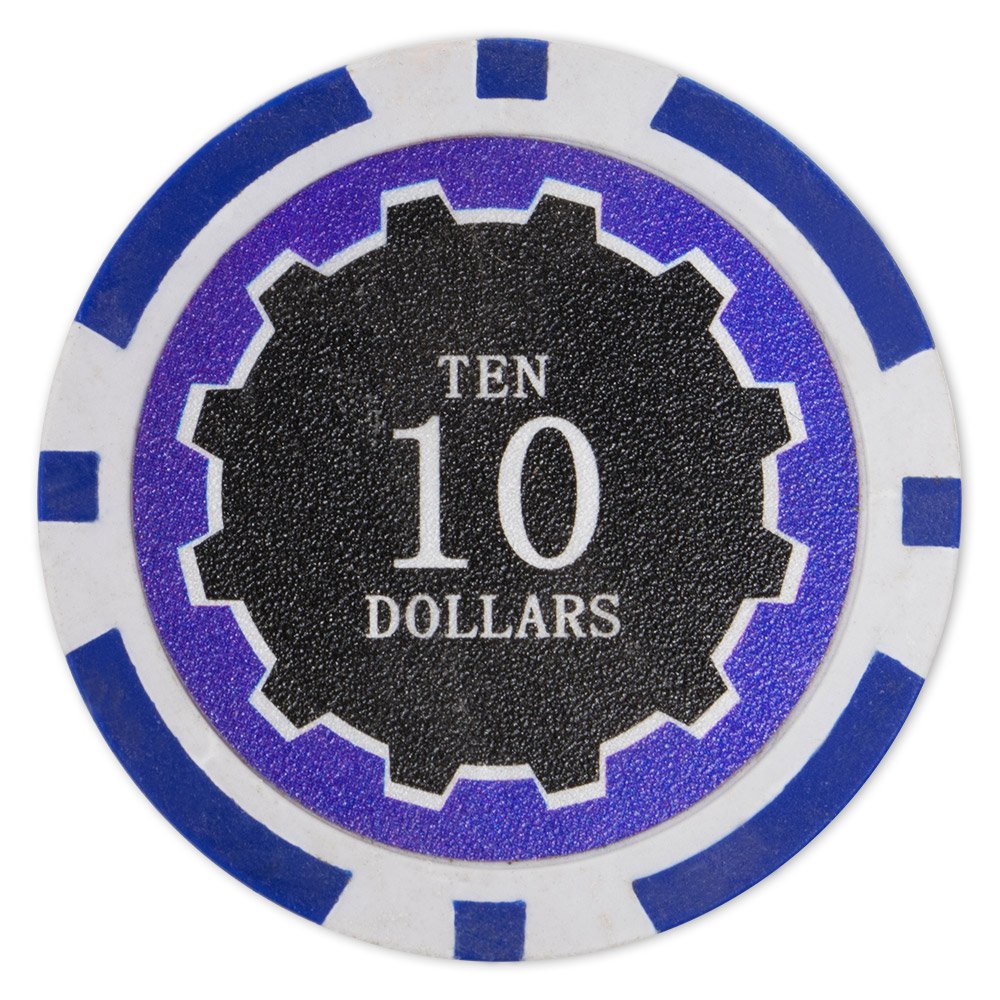 Brybelly Eclipse Poker Chips – Heavyweight 14g Clay Composite, Pack of 50 with 11 Denominations
