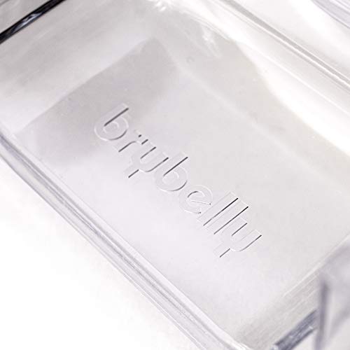 Brybelly Elite Rotating Card Deck Tray – Clear Acrylic Holds 2 Decks, Smooth 360° Spin