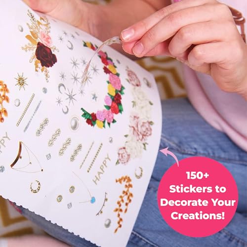 BSCOOL Fashion Design Sketchbook: Create Hairstyles with Stickers & Guides - Activity Book for Kids 5+
