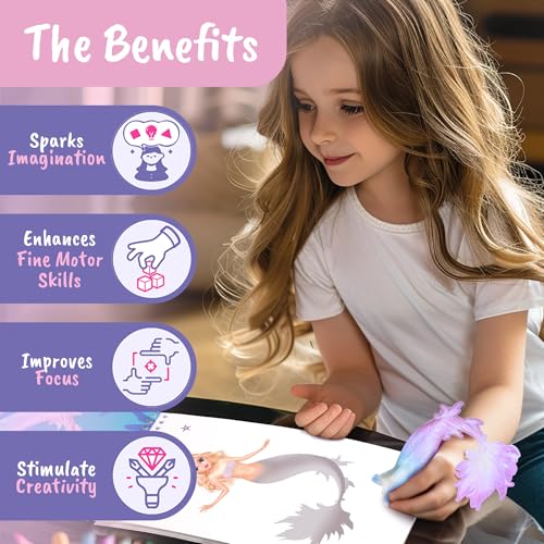BSCOOL Sticker Dress Up Mermaid Book - Sticker Activity Book for Kids Ages 5+ - Learn Fashion Design with 100+ Stickers and Step-by-Step Guides