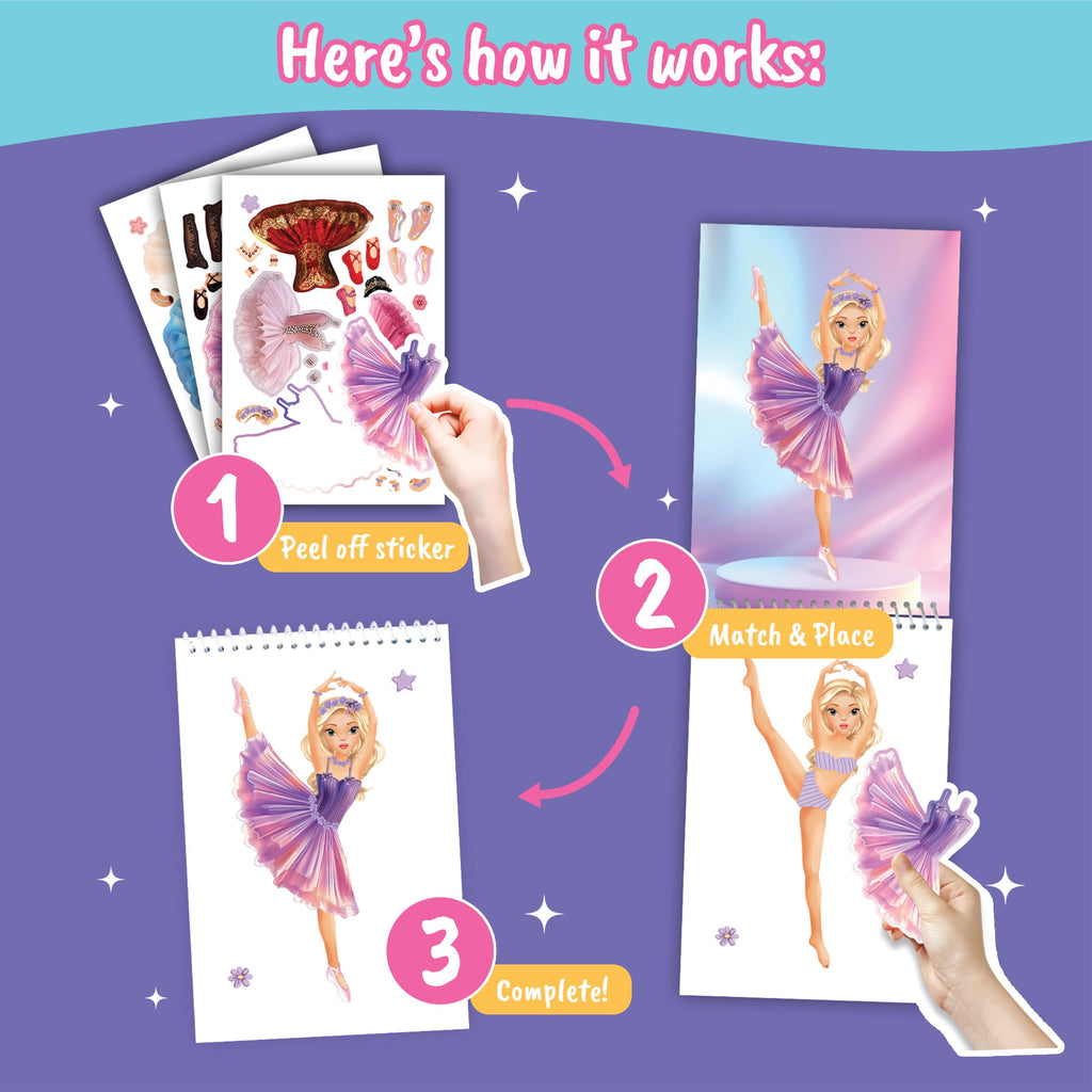 BSCOOL Sticker Dress Up My Dream Job – Career Fashion Activity Book for Girls 5+ with 100+ Stickers