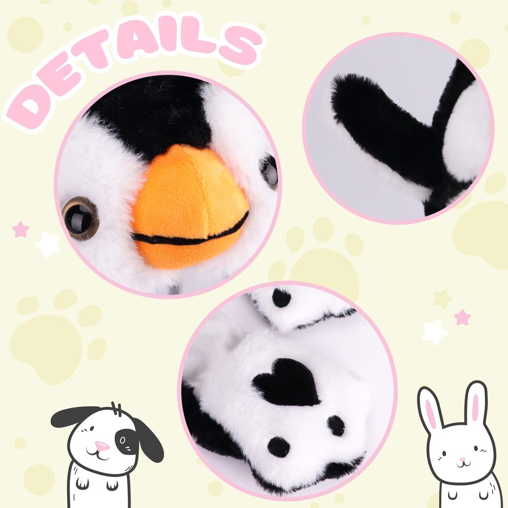 Bubblepompom Animal Hat with Moving Ears – Plush Interactive Headwear for Kids