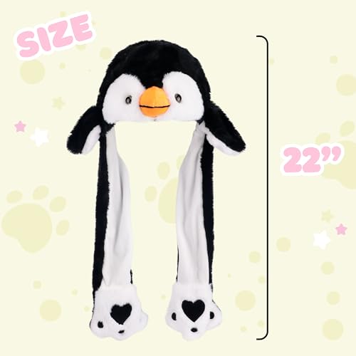 Bubblepompom Animal Hat with Moving Ears – Plush Interactive Headwear for Kids