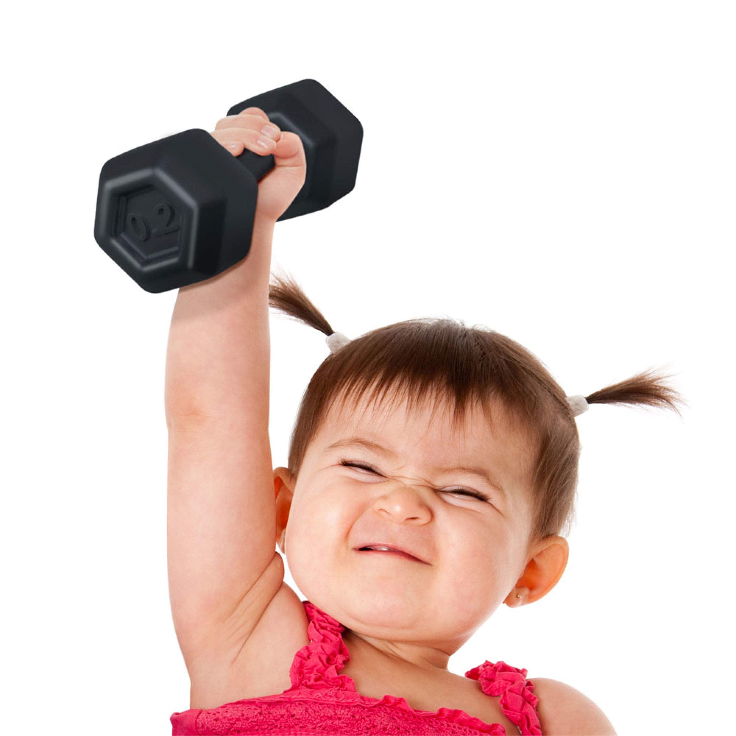 Buff Baby Dumbbell Rattle – Fun, Lightweight Toy for Babies 3+ Months