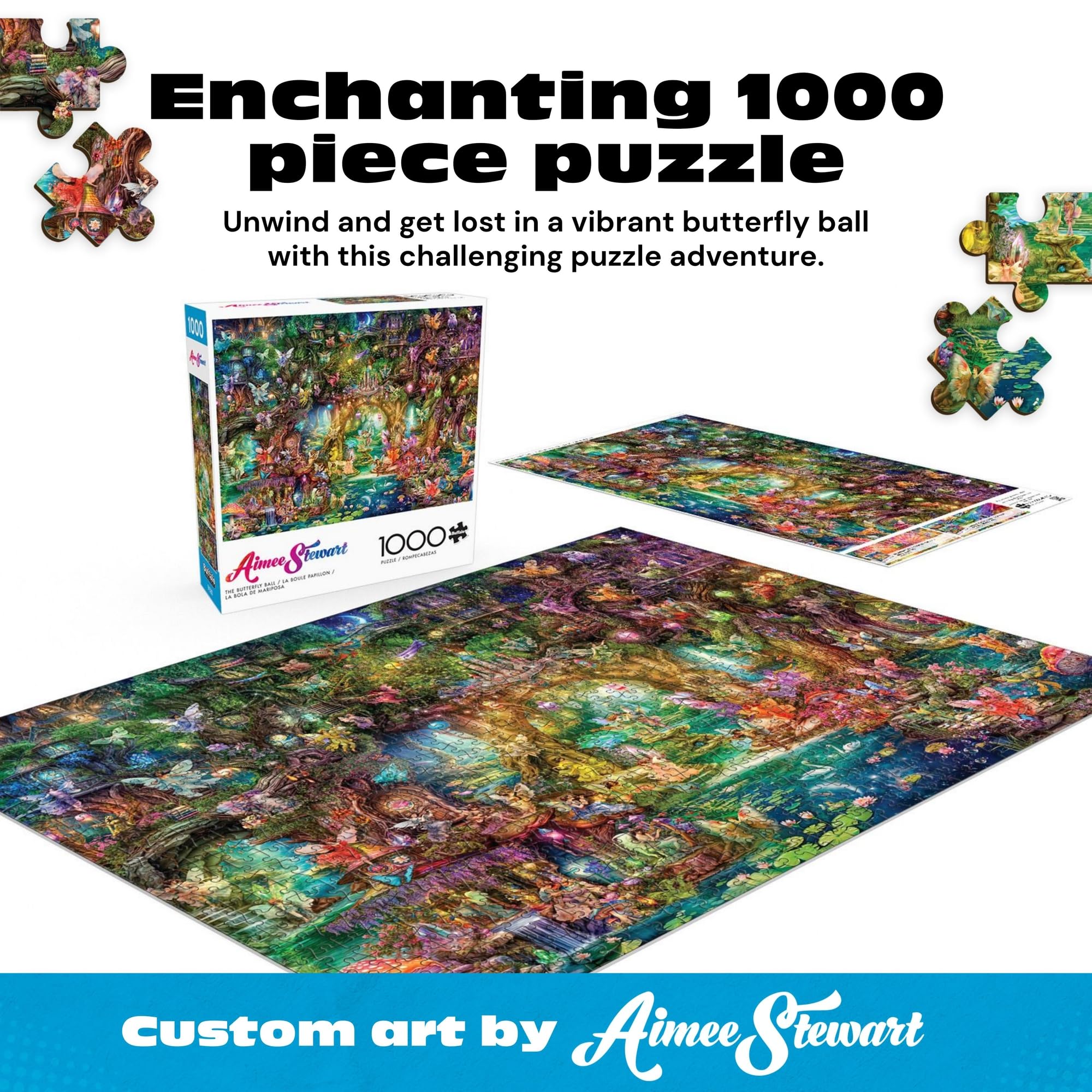 Buffalo Games Aimee Stewart The Butterfly Ball 1000-Piece Jigsaw Puzzle