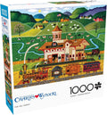 Buffalo Games Charles Wysocki Fox Hill Farms 1000-Piece Jigsaw Puzzle – 26.75 x 19.75 Inches