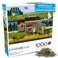 Buffalo Games Charles Wysocki Red Whale Inn 1000 Piece Jigsaw Puzzle – Coastal Americana Art