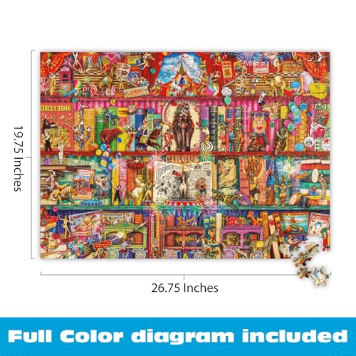 Buffalo Games Circus Extravaganza 1000-Piece Puzzle: Vintage Carnival Art by Aimee Stewart