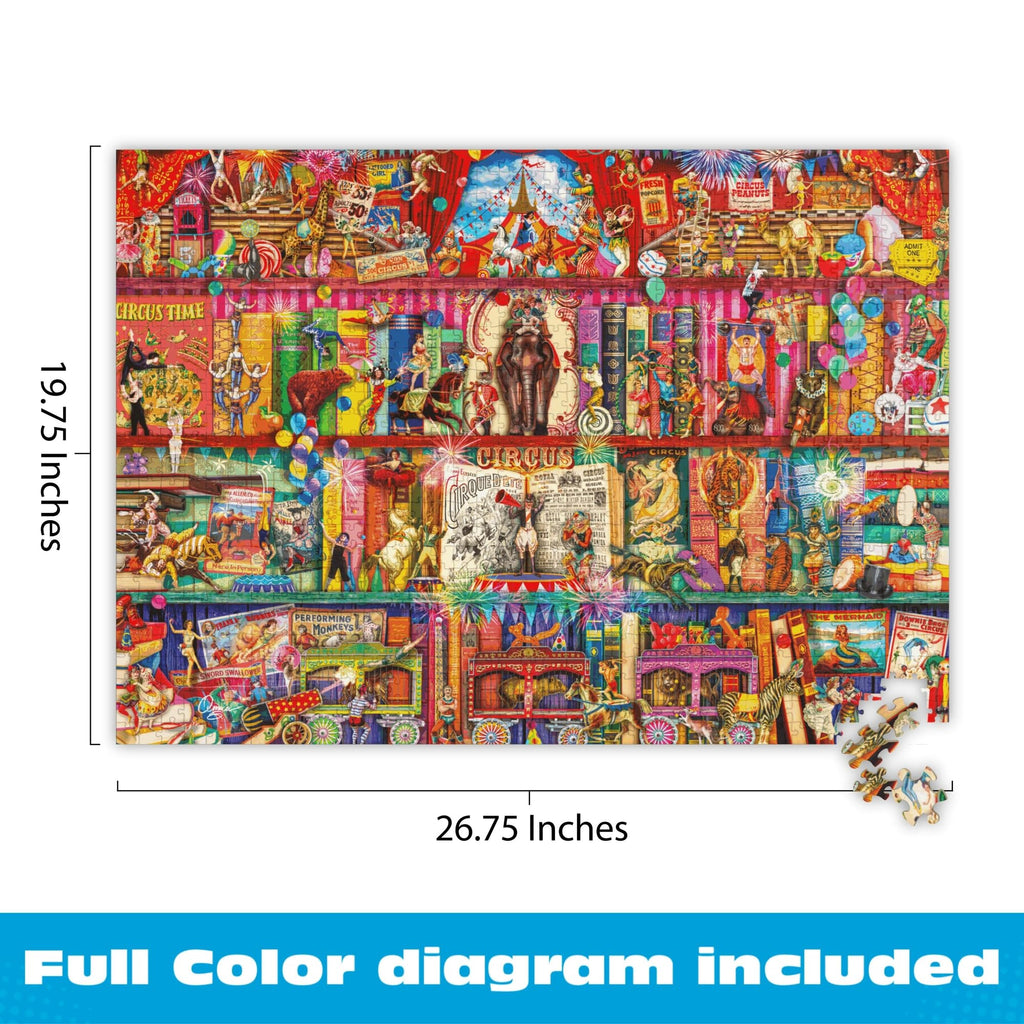 Buffalo Games Circus Extravaganza 1000-Piece Puzzle: Vintage Carnival Art by Aimee Stewart