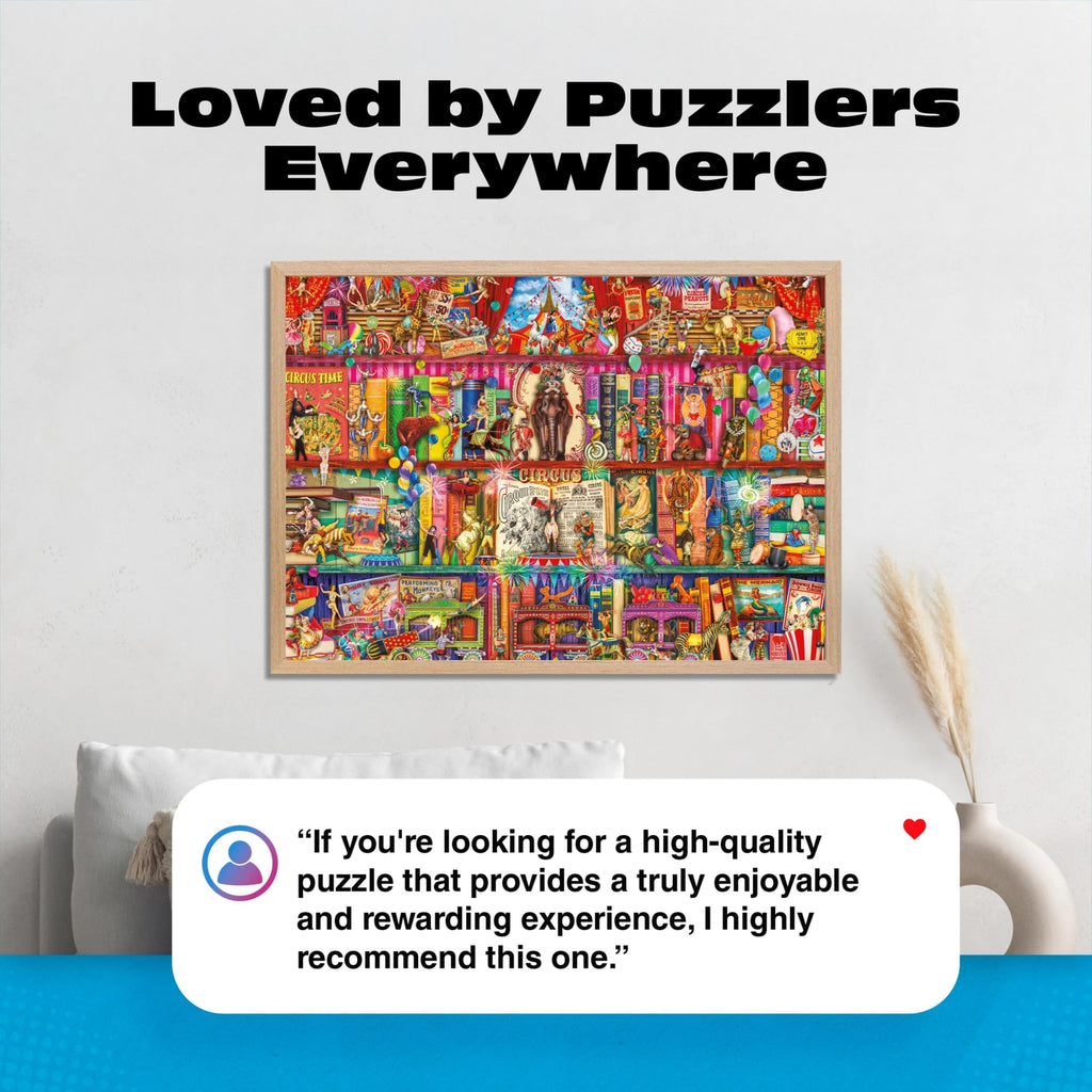 Buffalo Games Circus Extravaganza 1000-Piece Puzzle: Vintage Carnival Art by Aimee Stewart