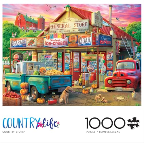Buffalo Games Country Store 1000-Piece Fall Jigsaw Puzzle - Country Life Collection