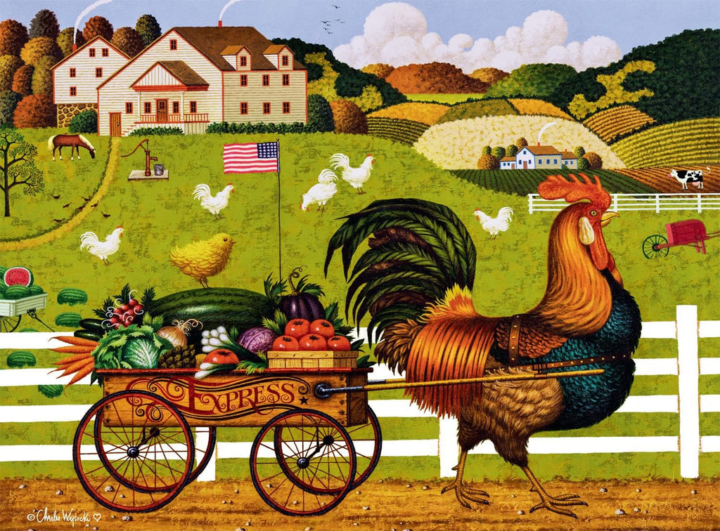Buffalo Games Rooster Express 1000-Piece Jigsaw Puzzle