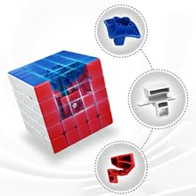 Bukefuno Moyu Meilong 4x4 M Magnetic Stickerless Speed Cube – Medium Strength, Cost-Effective