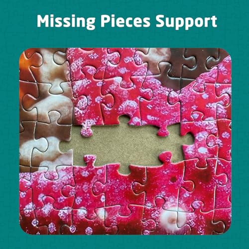 Bullglesup 1000-Piece Flower Jigsaw Puzzle for Adults – Letter-on-Back, No Dust, 27.5x19.6 Inches with 1:1 Poster