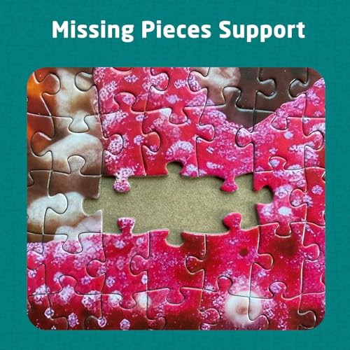Bullglesup 1000-Piece Jigsaw Puzzle – Books and Roses Design with Poster, Recycled Cardboard, Letter-Back Pieces, 27.5x19.6 Inches