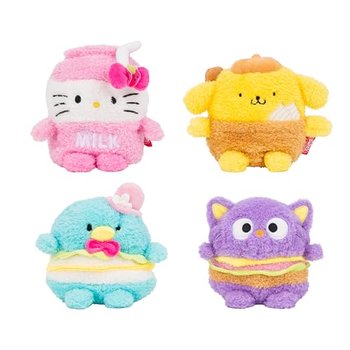 BumBumz 4.5-Inch Hello Kitty and Friends FoodTruckBumz Plush 4-Pack – Amazon Exclusive Collectible Set