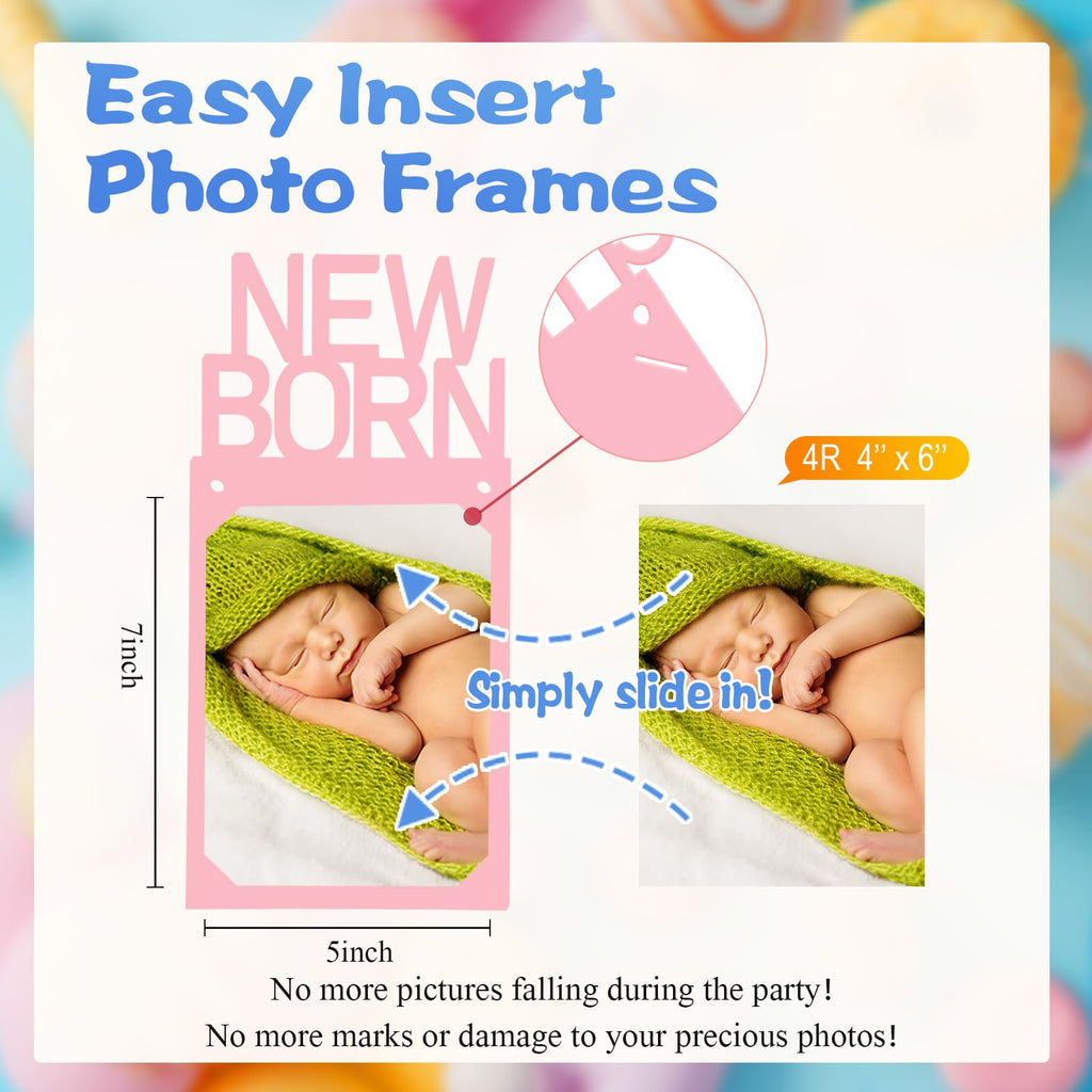Buryeah Pastel 1st Birthday Photo Banner: Monthly Milestone Cards Newborn to 12 Months