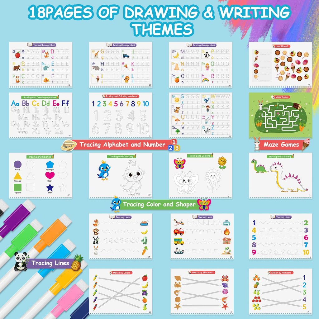 Busy Book for Toddlers: 36 Themes Preschool Learning Activities, Travel Toys for Kids Ages 3+