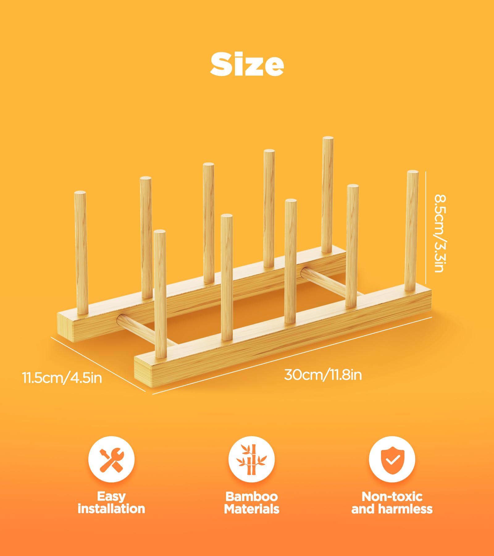 BusyePa 2-Pack 4-Slot Puzzle Display Stand – Vertical Storage Rack for Finished Jigsaw Puzzles, Books & Artwork (Natural Wood)