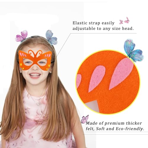 Butterfly Wings Costume Set for Girls – Fairy Dress-Up with Mask & Headband