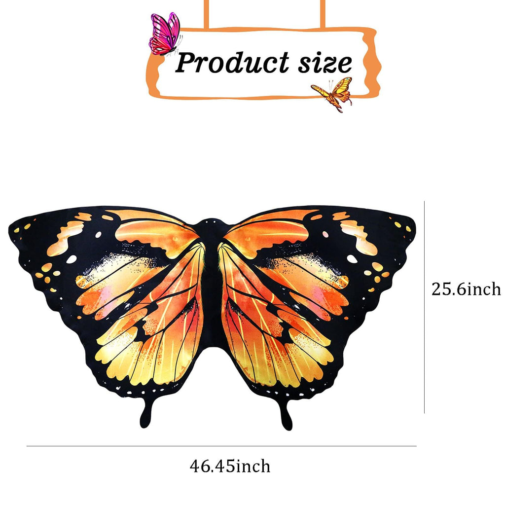 Butterfly Wings Costume Set for Girls – Fairy Dress-Up with Mask & Headband