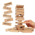 Buzzed Blocks Party Tower - Adult Stacking Game with 40 Funny Commands & 14 Blank Blocks