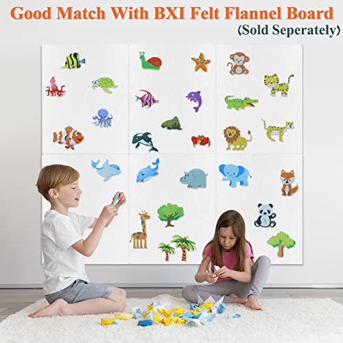 BXI 36-Piece Felt Letters and Numbers Set for Toddlers - Precut Educational Toy for Preschool Learning
