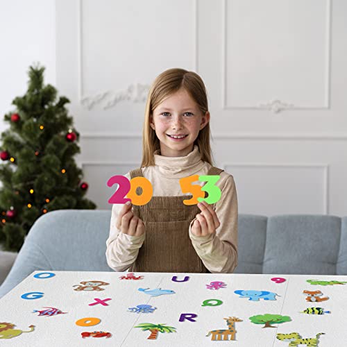 BXI 36-Piece Felt Letters and Numbers Set for Toddlers - Precut Educational Toy for Preschool Learning