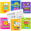 BZaber 24-Pack Positive Affirmations Coloring Books - 8.5x11 Inch Inspirational Coloring Booklets for Kids, Back to School Gifts, Party Favors