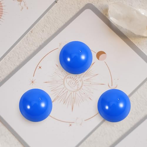Cabilock 50-Piece Blue Plastic Bingo Balls - 3cm Openable Raffle Balls for Parties, Bingo, and Games