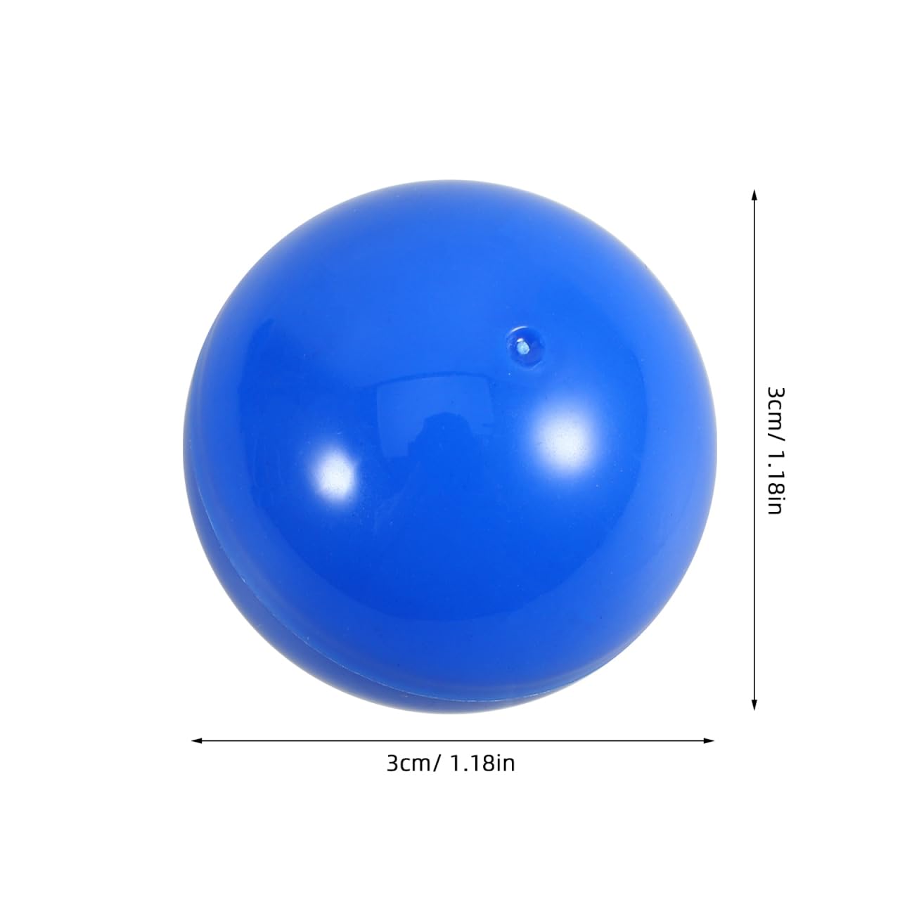 Cabilock 50-Piece Blue Plastic Bingo Balls - 3cm Openable Raffle Balls for Parties, Bingo, and Games