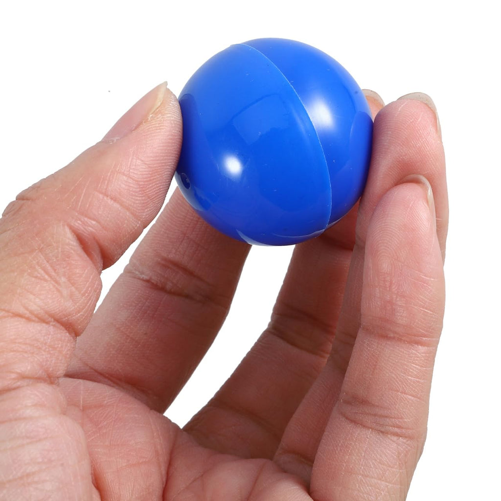 Cabilock 50-Piece Blue Plastic Bingo Balls - 3cm Openable Raffle Balls for Parties, Bingo, and Games