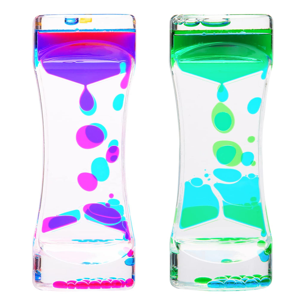 CAILINK Liquid Motion Bubbler Timer 2-Pack – Sensory Toys for Relaxation and Focus