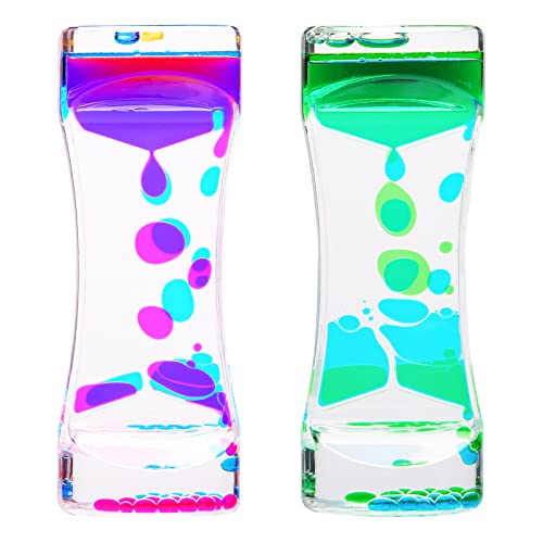 CAILINK Liquid Motion Bubbler Timer 2-Pack – Sensory Toys for Relaxation and Focus