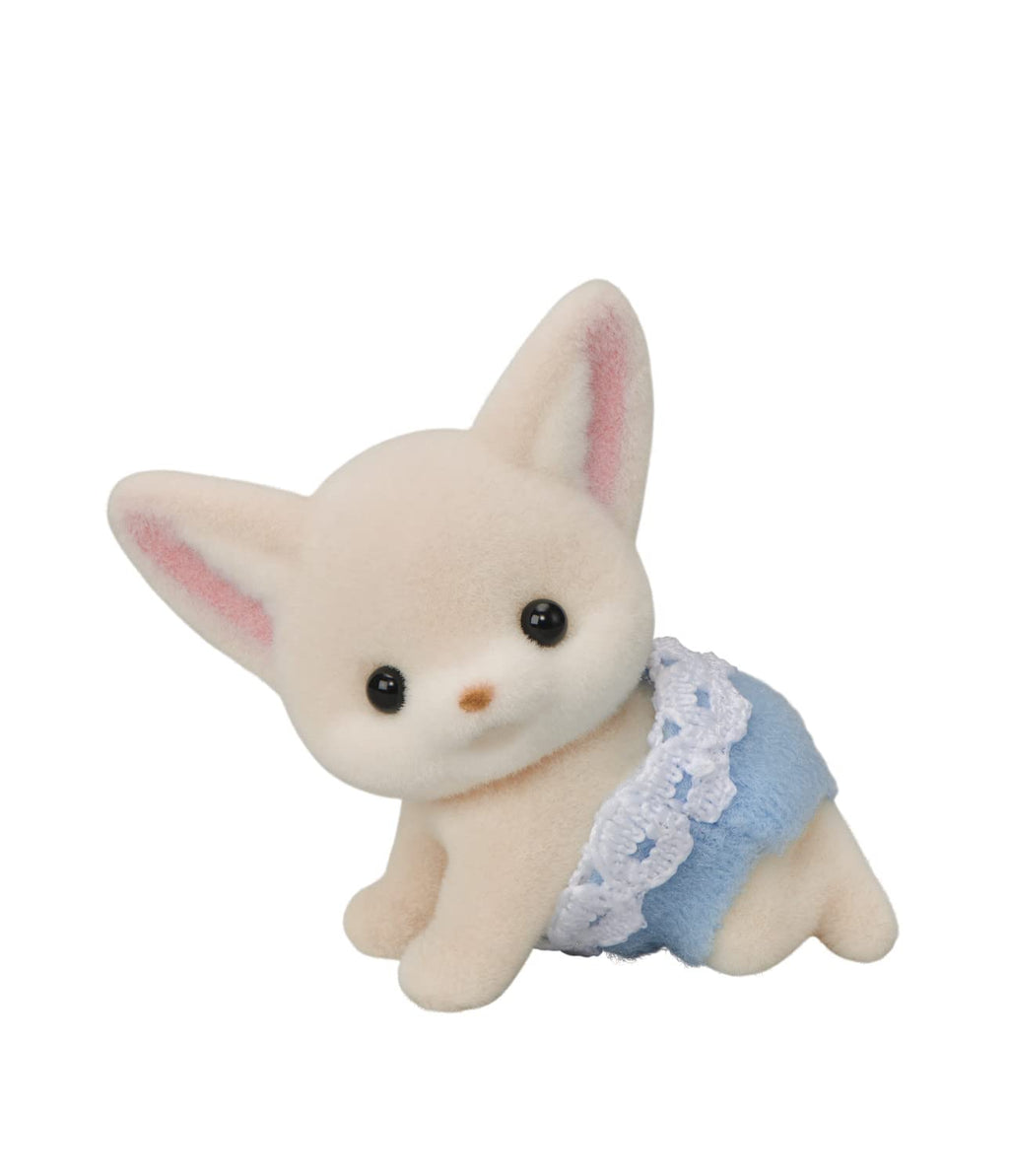 Calico Critters Fennec Fox Twins: Rocco & Tara with Pushcart – Soft Flocked Figures for Ages 3+