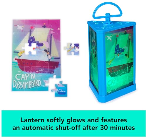 Calm App Glowing Lantern Puzzle: 3x24-Piece Jigsaw with 30-Day Subscription for Relaxation, Ages 5+
