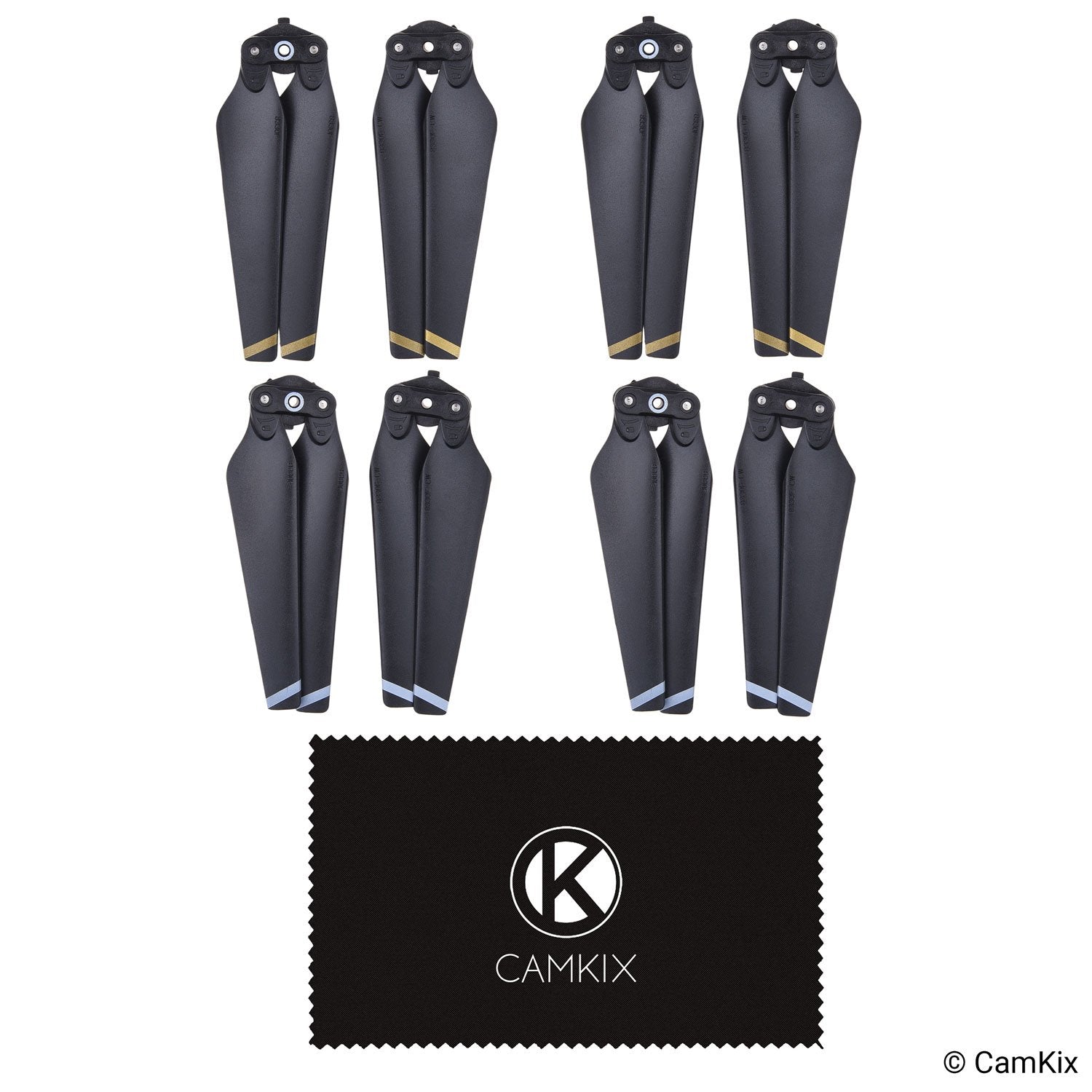 CamKix Propellers for DJI Mavic Pro – 8 Blades, Quick Release, Flight Tested