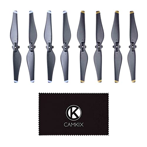 CamKix Replacement Propeller Kit for DJI Mavic Air – 2 Sets (8 Blades Each) – Black