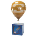 CAMP LINER 14-Inch Loot Drop Box with Yellow Balloon – Blue Cardboard Treasure Chest for Party Decor