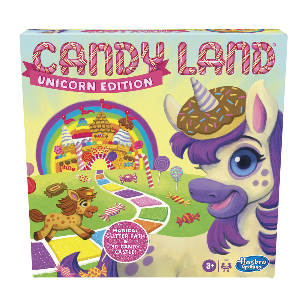 Candy Land Unicorn Edition: No-Reading Preschool Board Game for Ages 3+ (Amazon Exclusive)